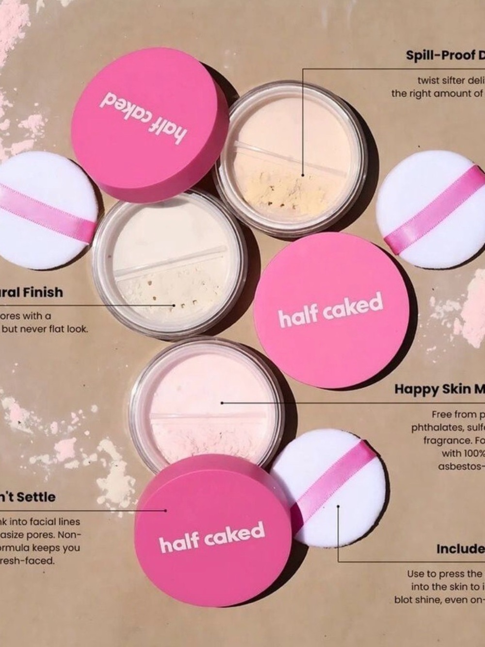 Half Caked Translucent Setting Powder - Picture 4 of 6